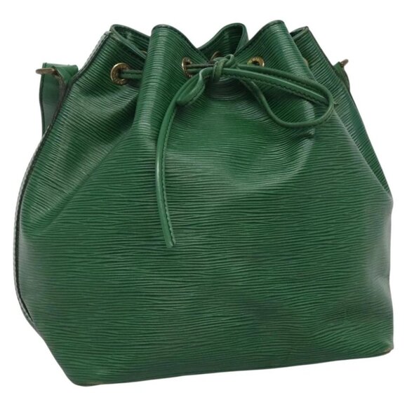 LOUIS VUITTON Epi Petit Noe Shoulder Bag Green - Picture 1 of 15